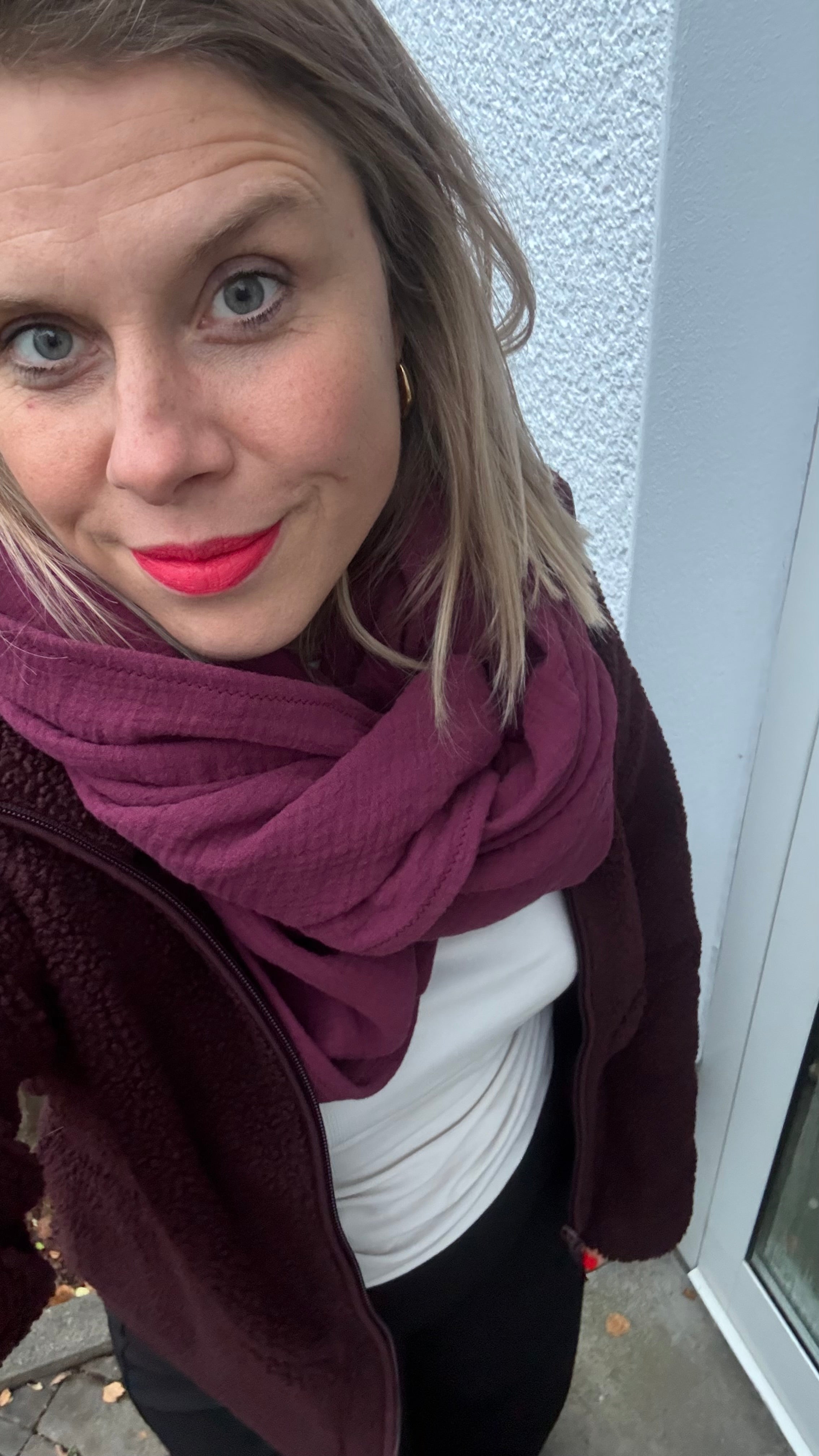 Musselin Tuch Erwachsene Bordeaux