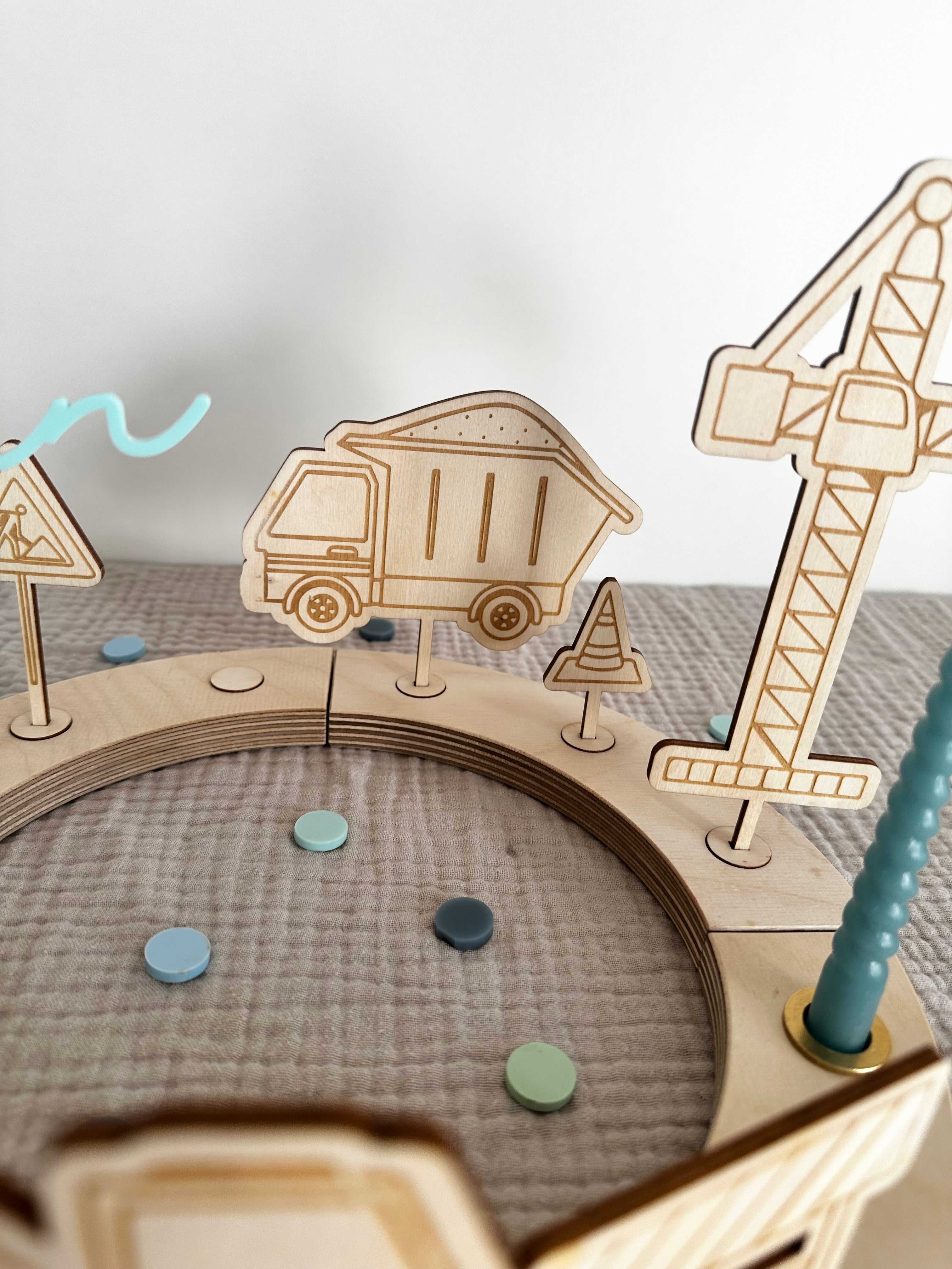 Caketopper Set Baustelle