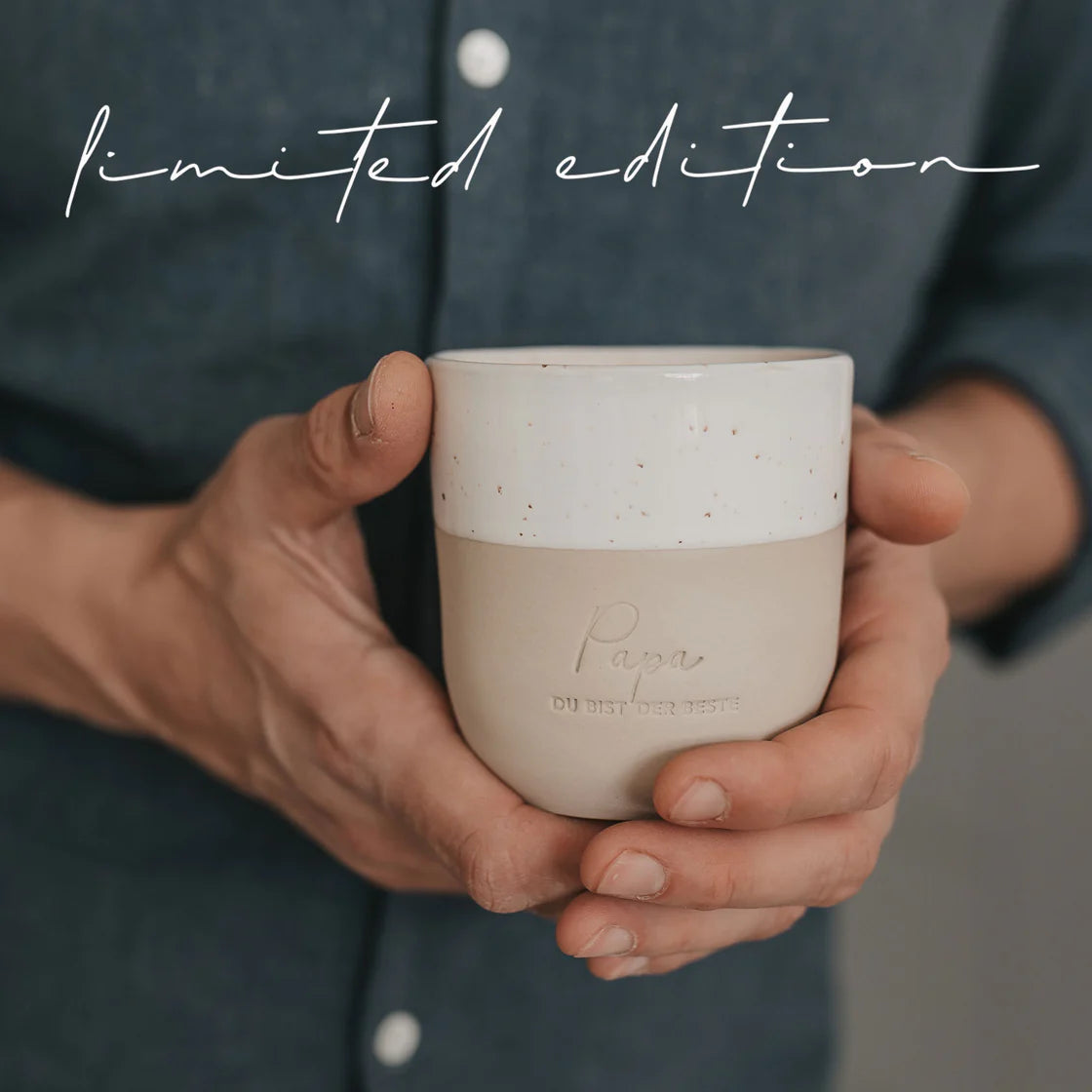 Limitierter Becher Papa Du bist der Beste Eulenschnitt - Limited Edition