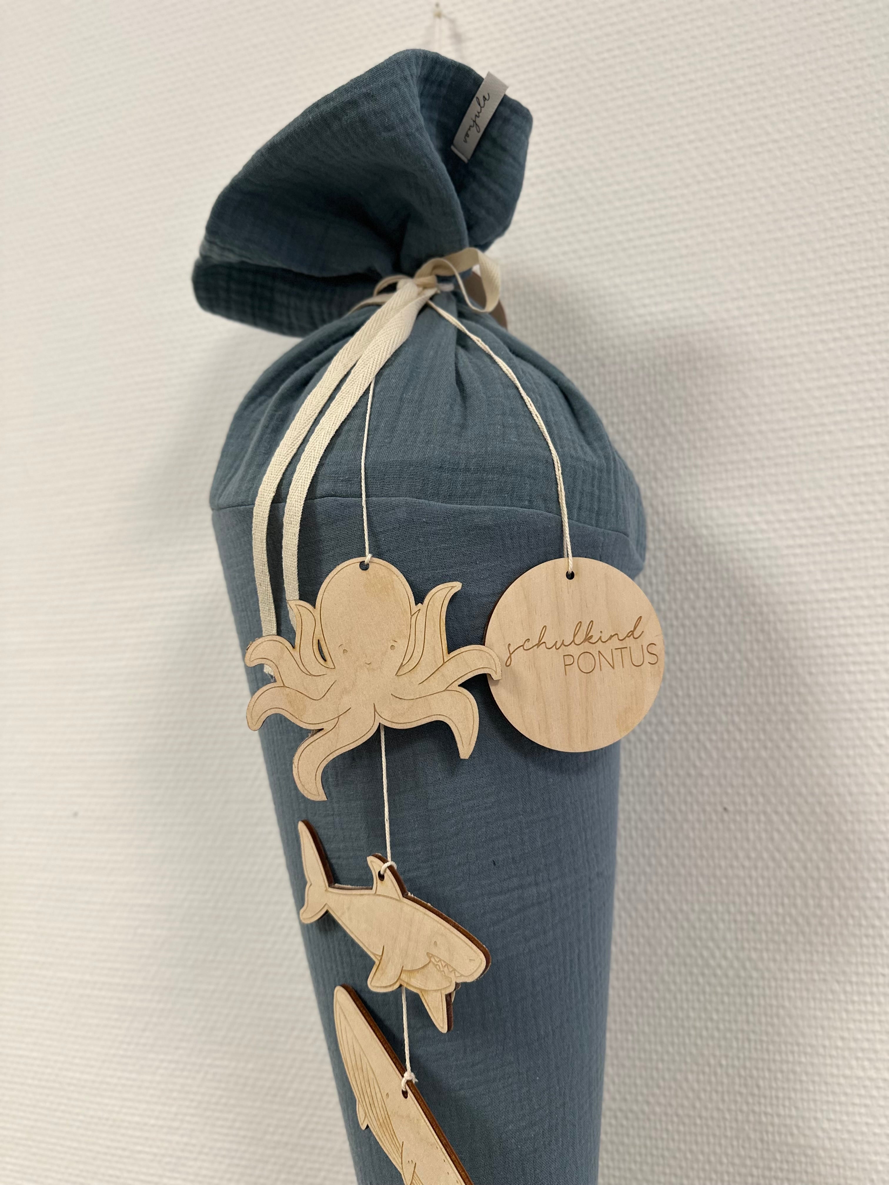 Schultütenanhänger Meerestiere I Schulkind I Anhänger I Einschulung