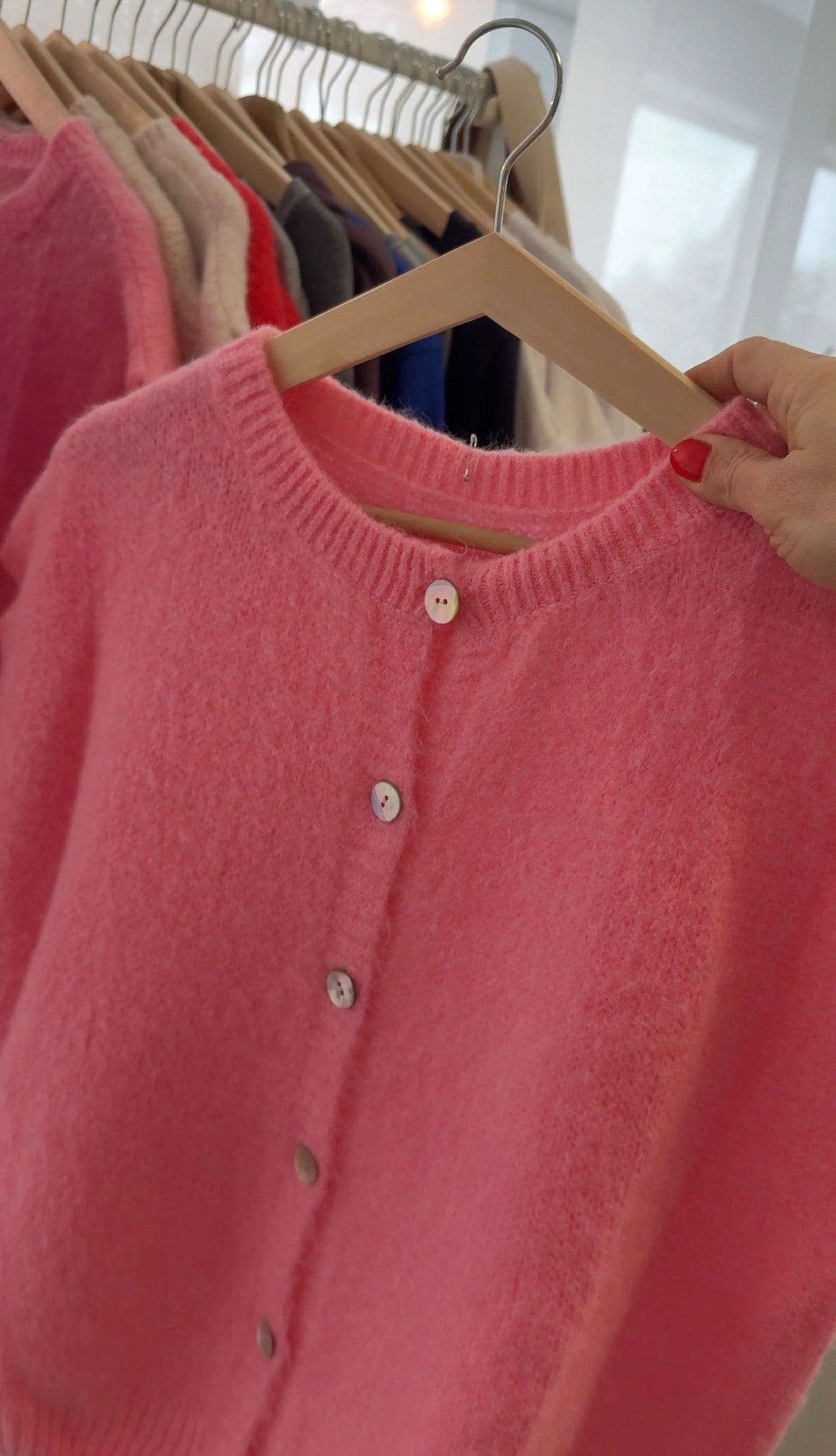 Ärmellose Weste Rosa