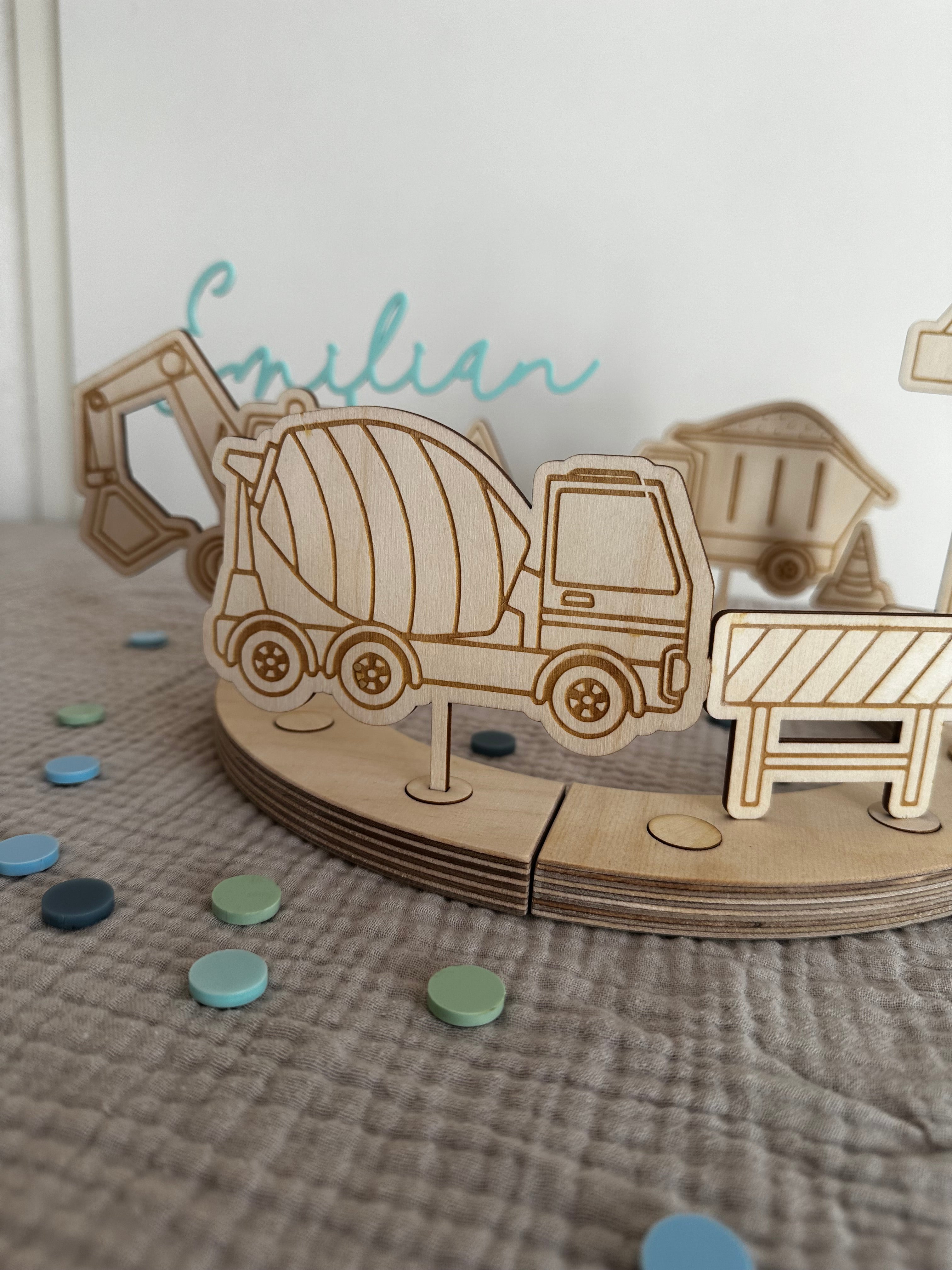 Caketopper Betonmischer