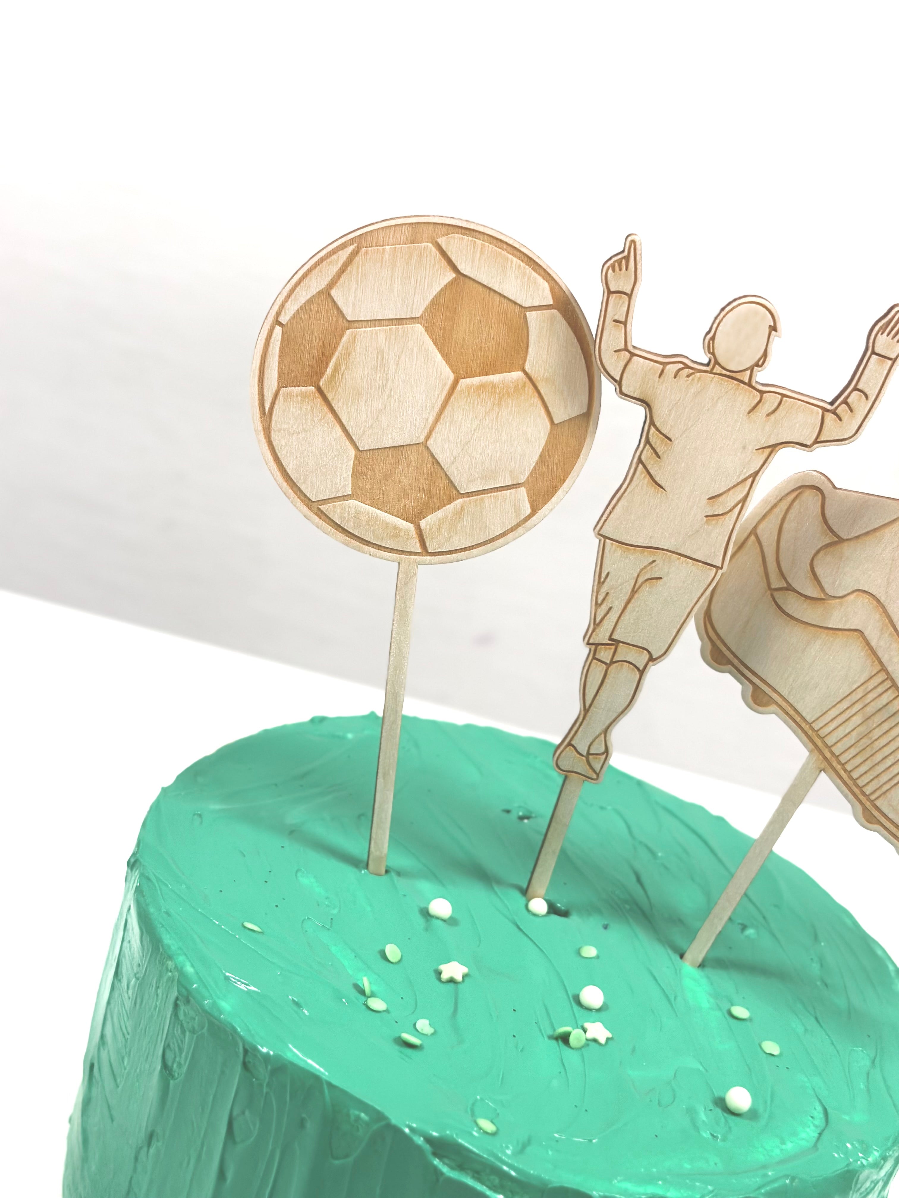 Caketopper-Set Fußball I Kindergeburtstag