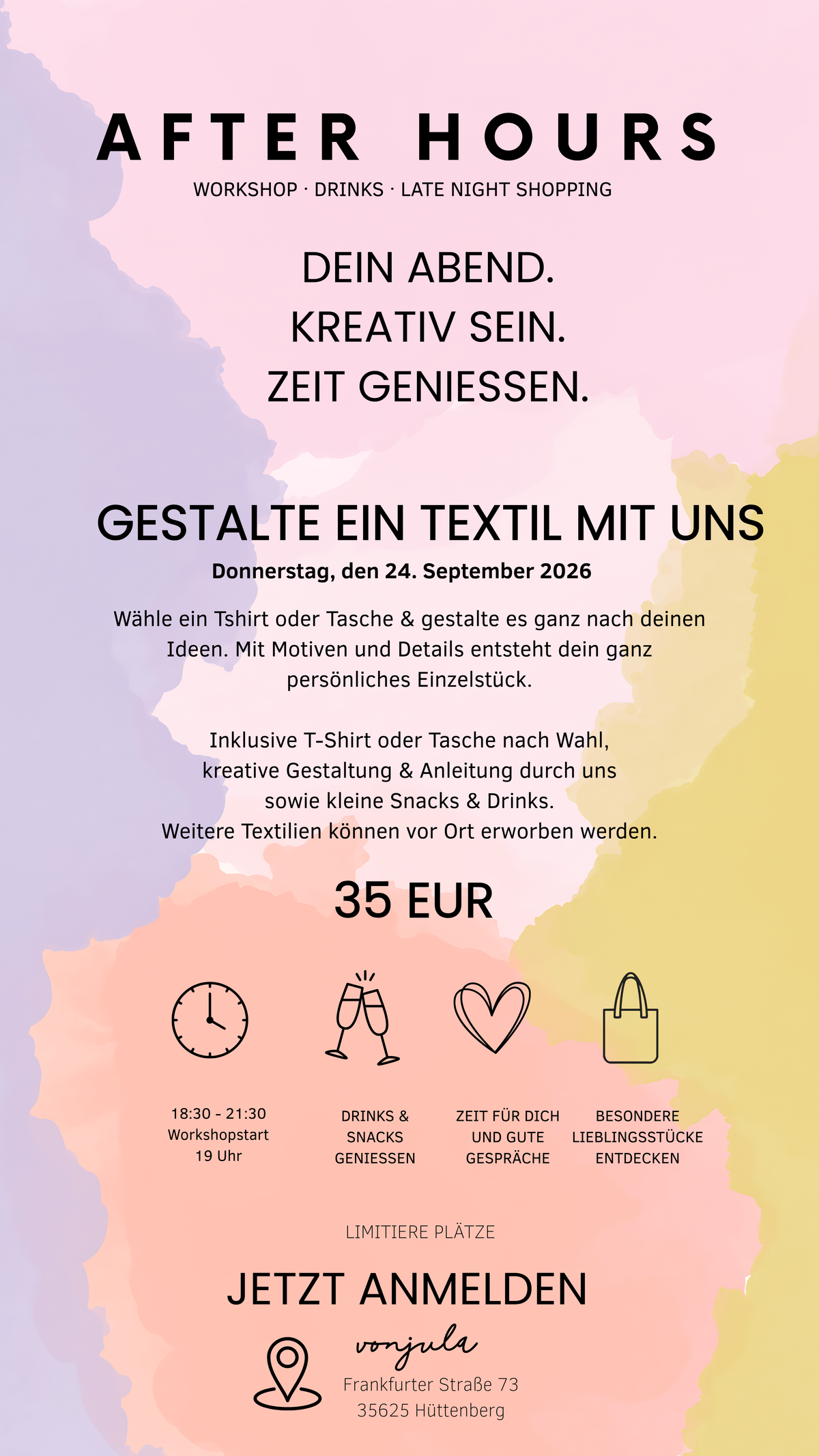 AFTER HOUR, 24.09.26 // TEXTIL gestalten