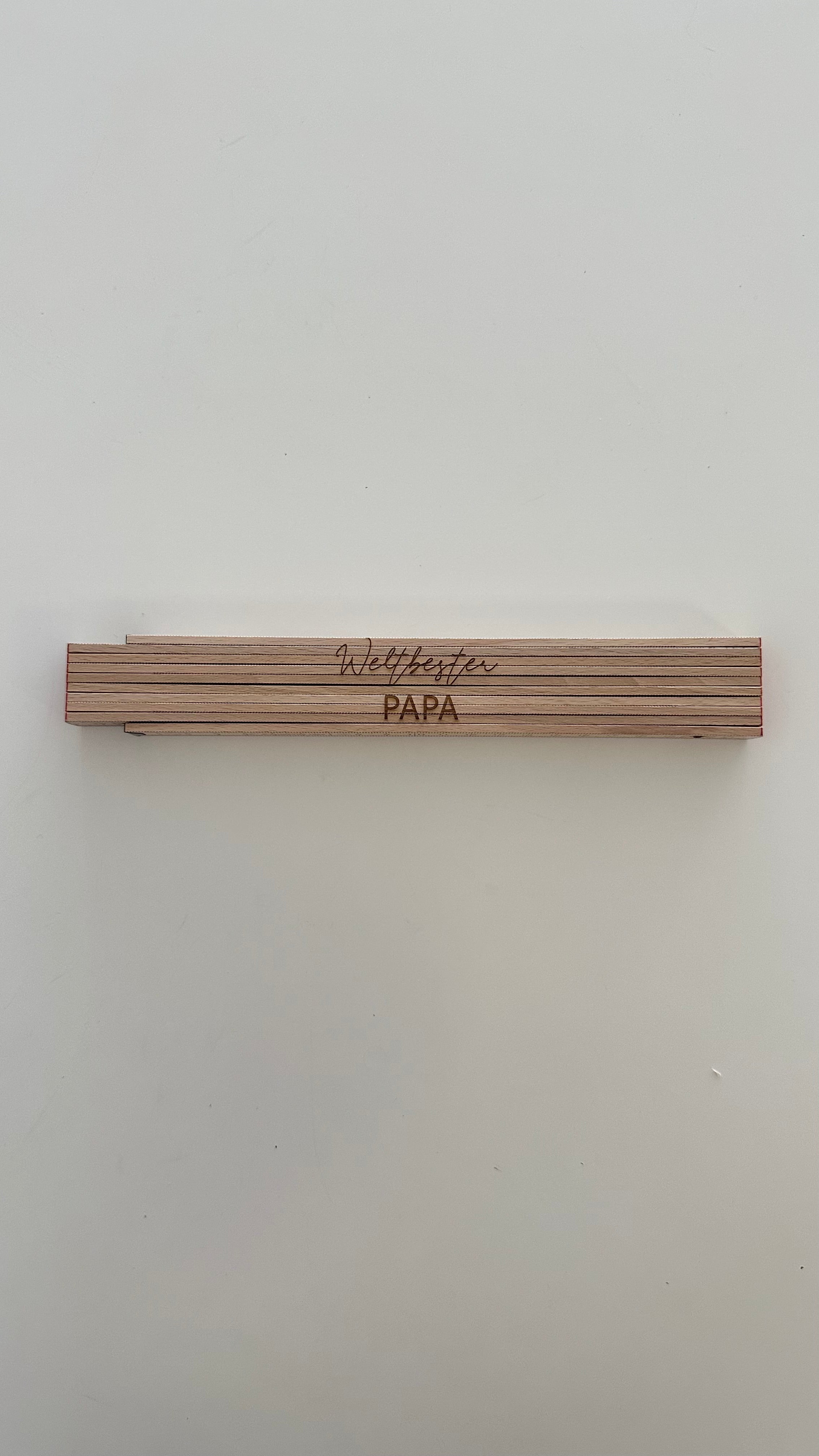 Zollstock Holz Natur Personalisiert