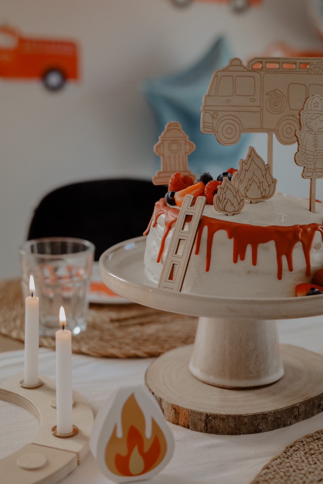 Caketopper Set Feuerwehr