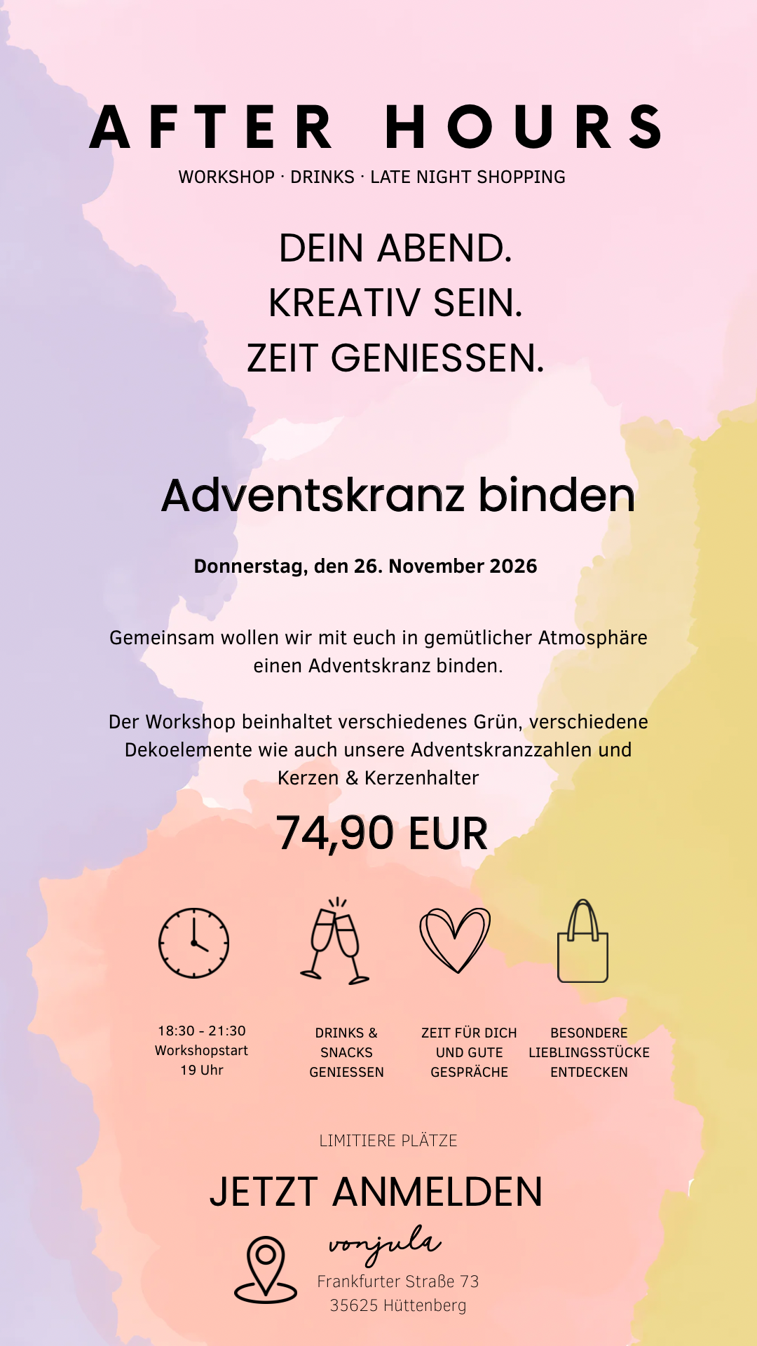 AFTER HOUR, 26.11.26 // Adventskranz binden