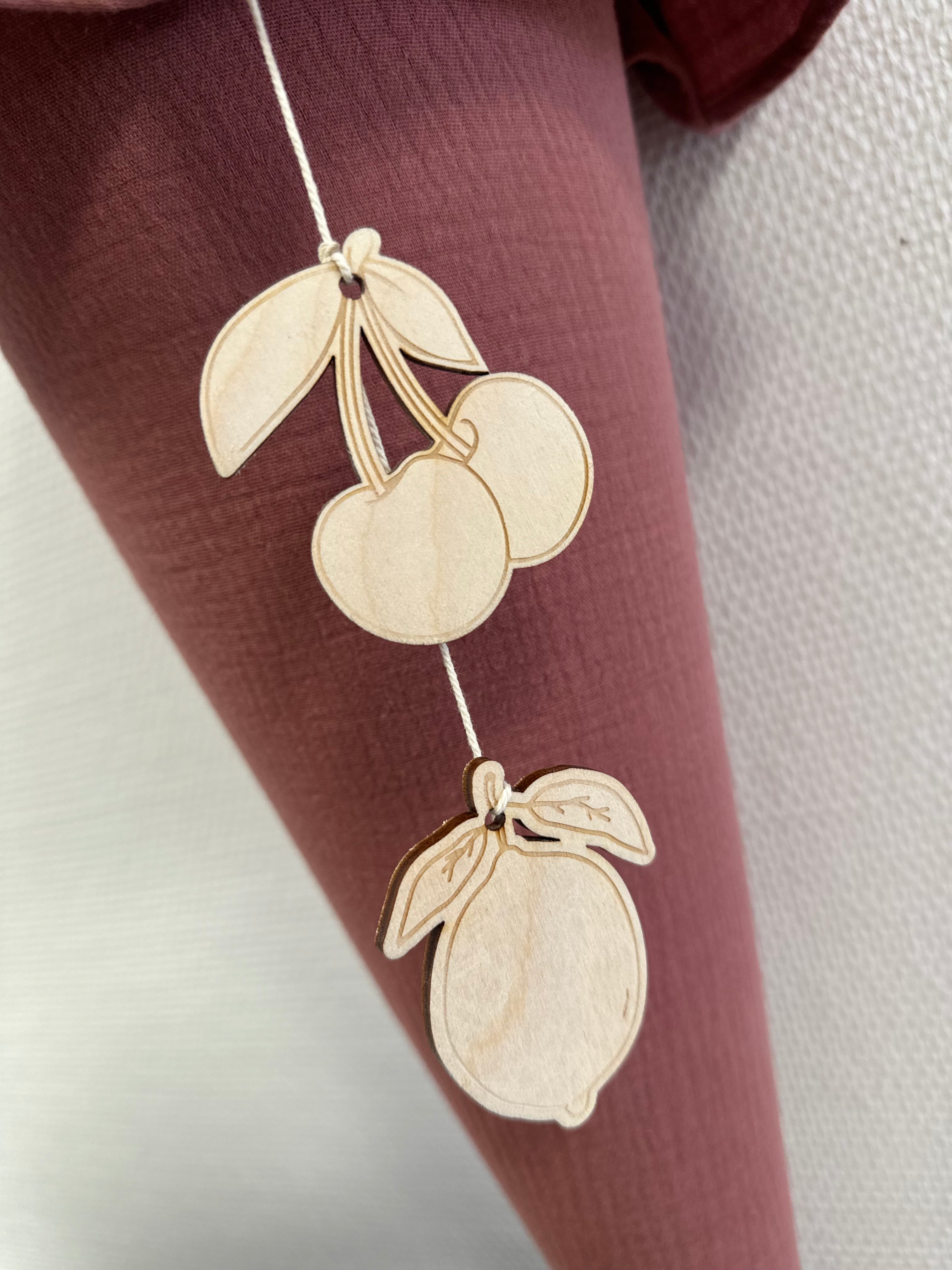 Schultütenanhänger Obst I Schulkind I Anhänger I Einschulung