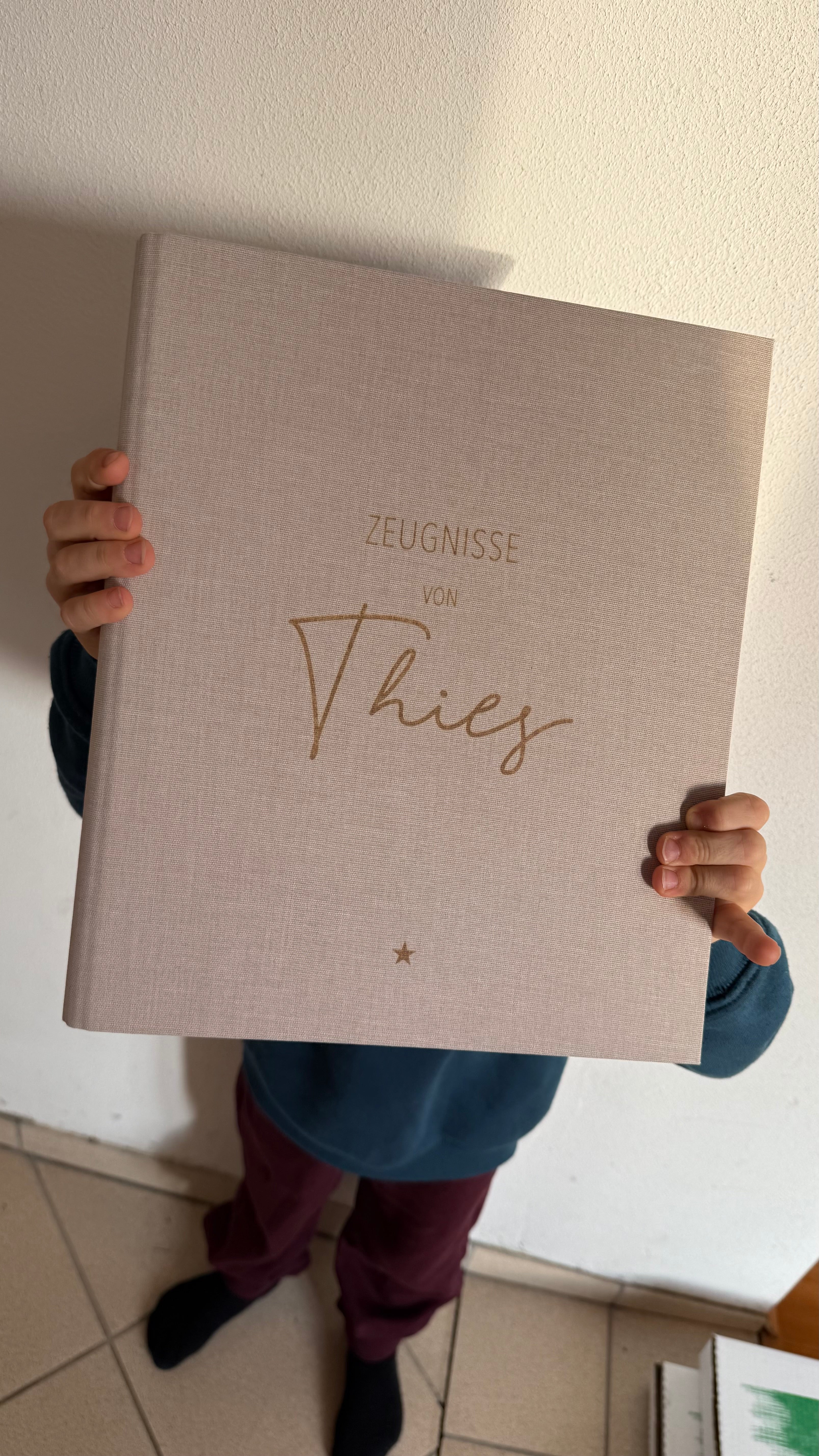 Zeugnisordner Stern Schulkind Einschulung | Ringbuch Schulkind | Geschenk Schulstart I Schultüte Schulstart