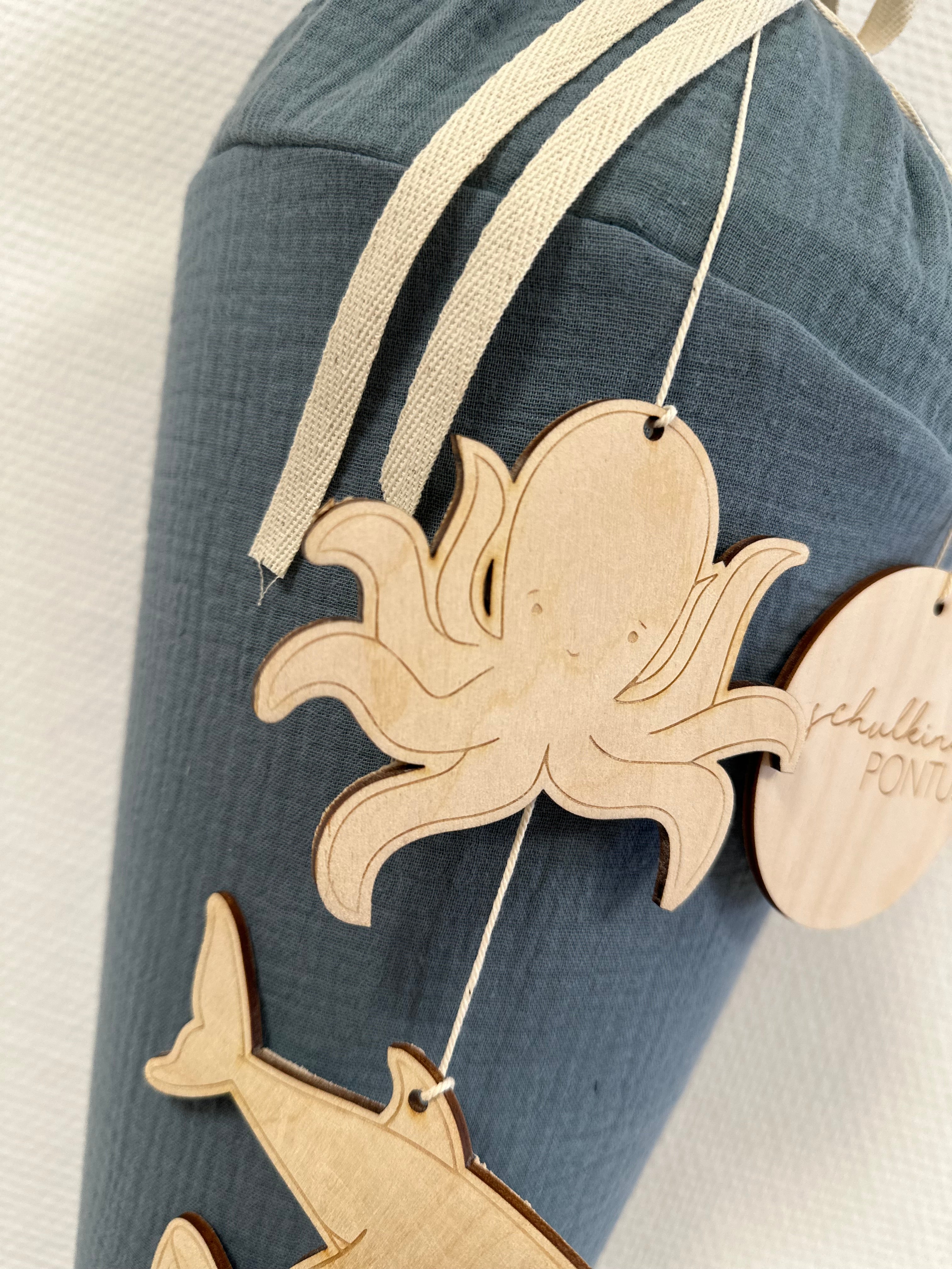 Schultütenanhänger Meerestiere I Schulkind I Anhänger I Einschulung