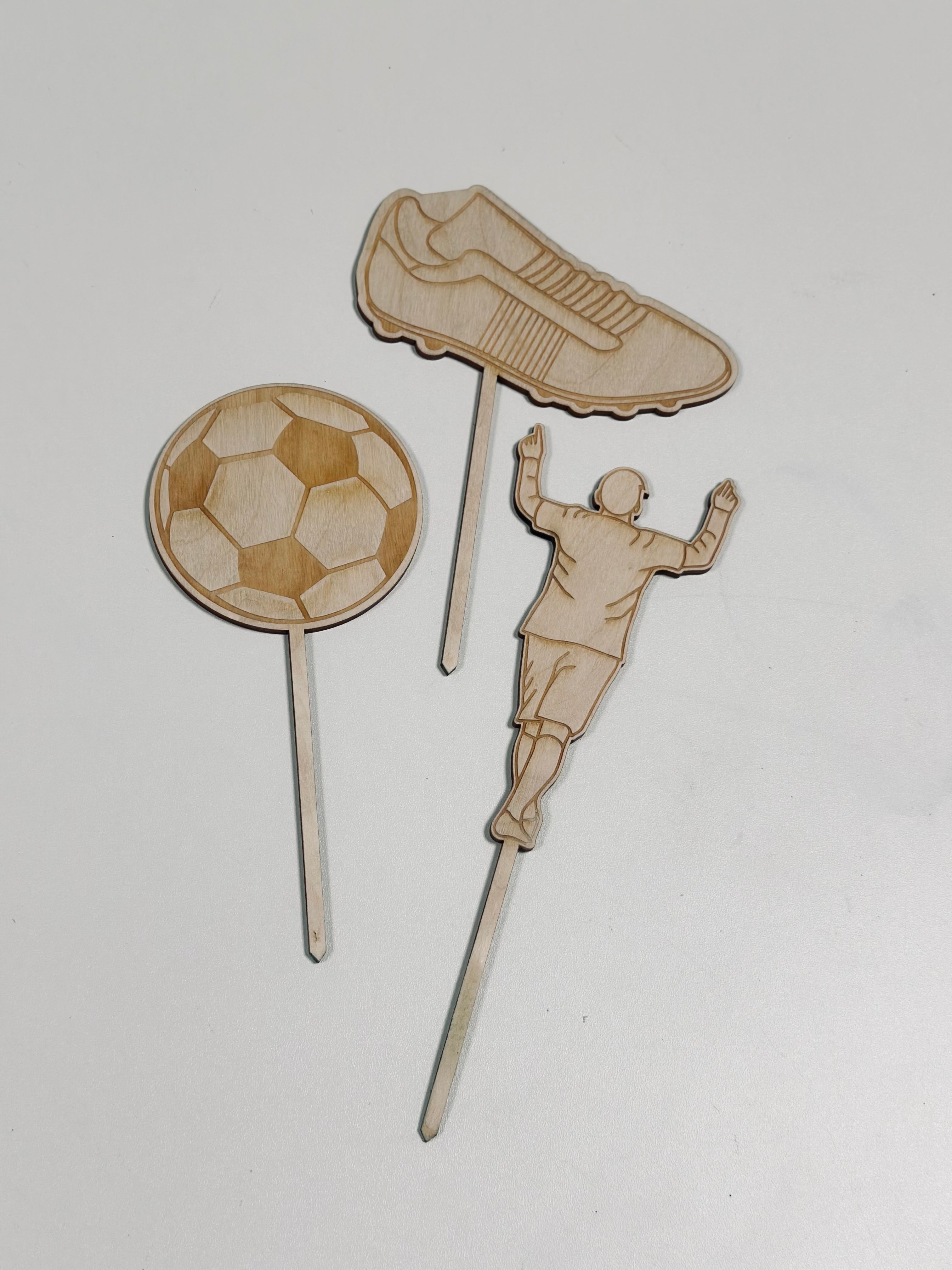 Caketopper-Set Fußball I Kindergeburtstag