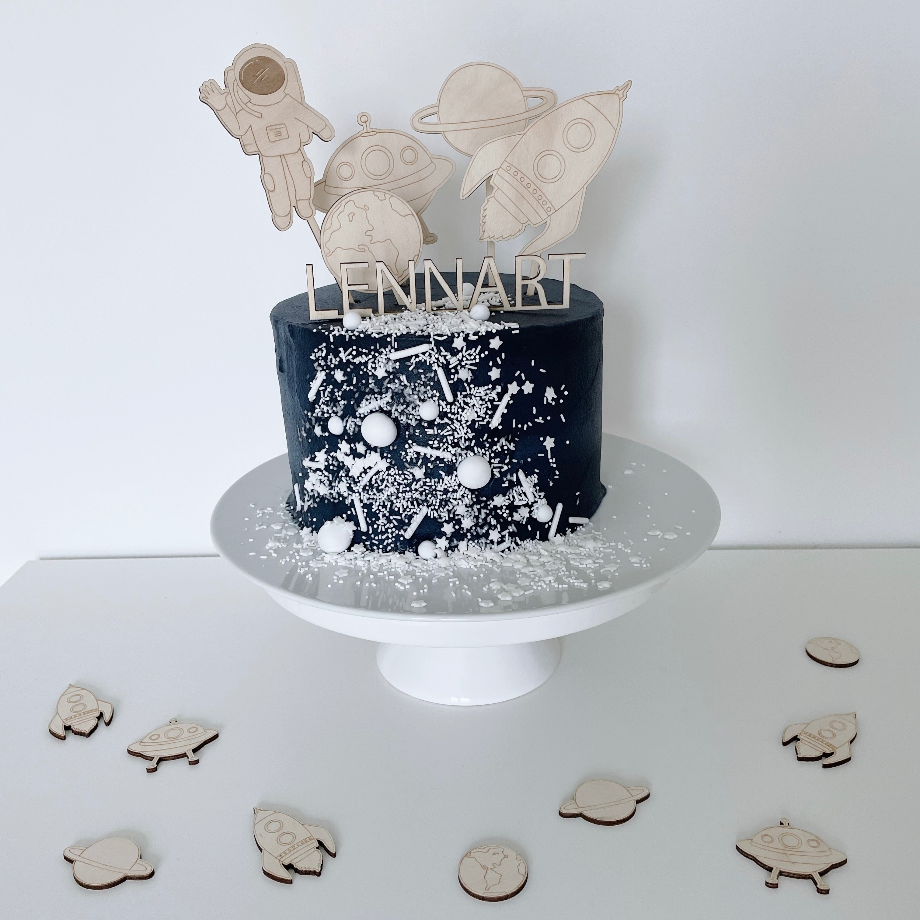 Caketopper Set Weltall