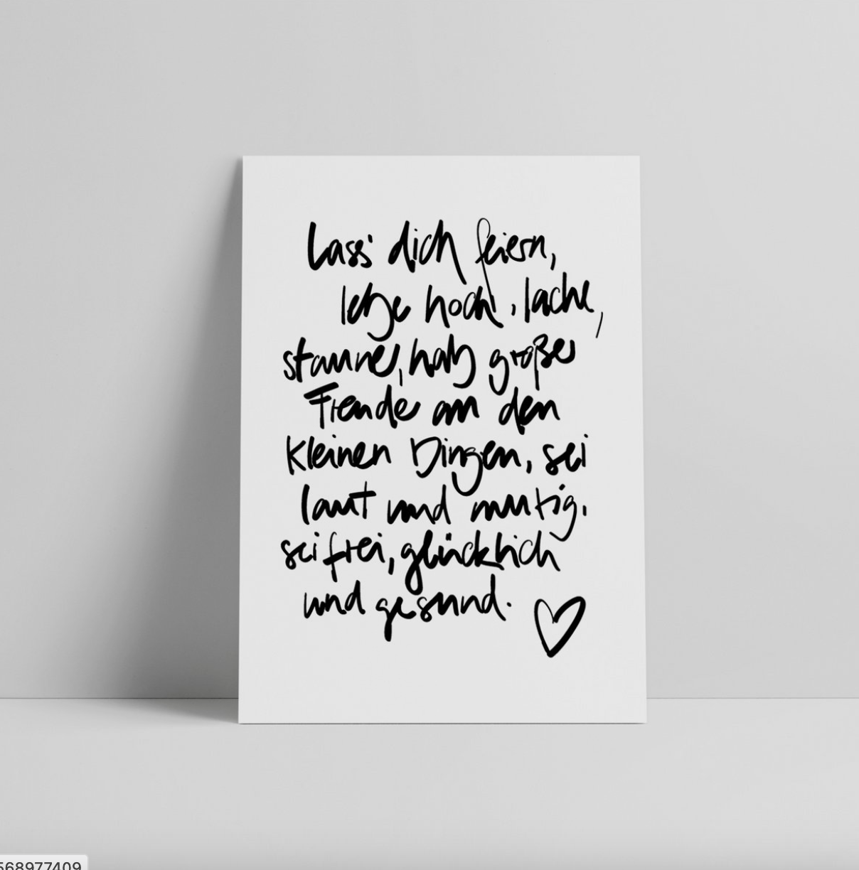 Lass dich feiern Postkarte Love is the new Black