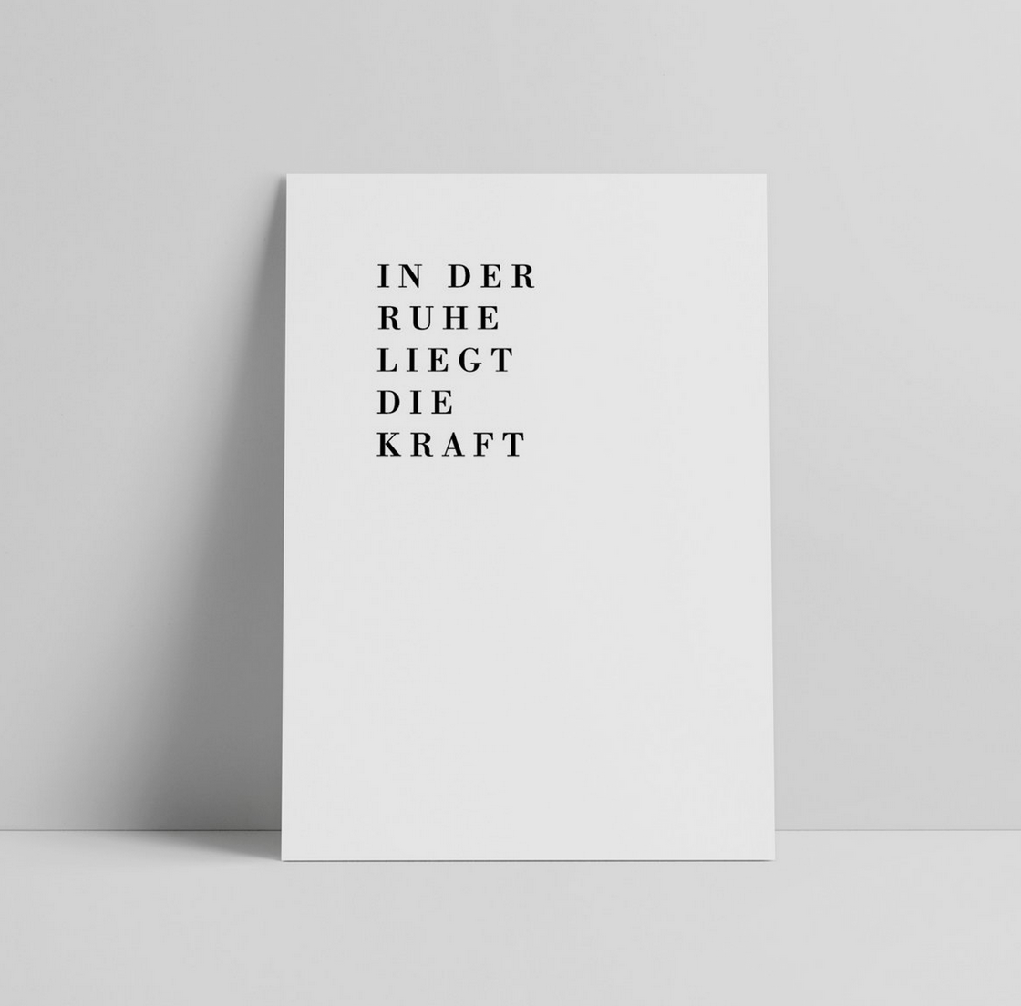 In der Ruhe liegt die Kraft Postkarte Love is the new Black