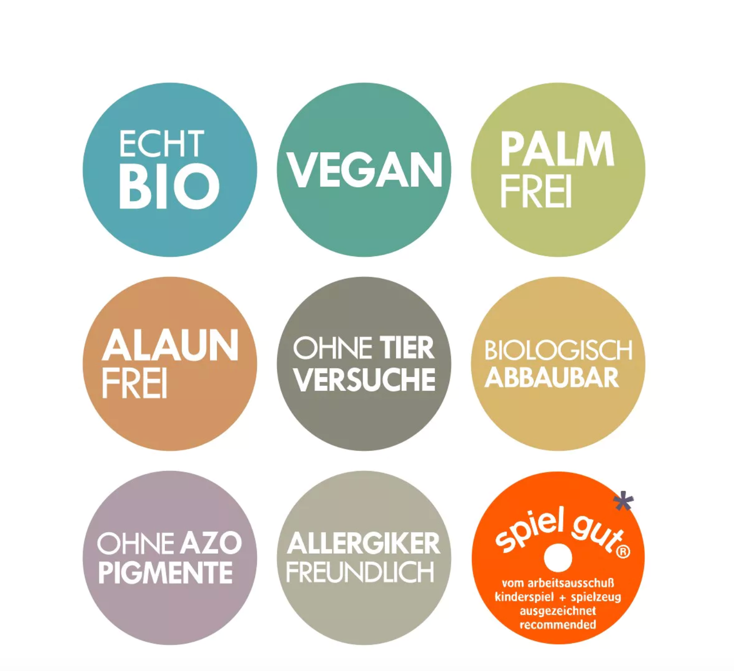 Bio-Knete vegan - 4er Set "Yuki"