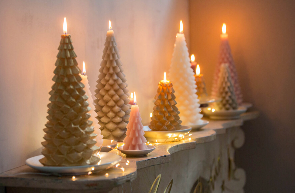 Tannenbaum Kerze Rustik Lys 10x20cm