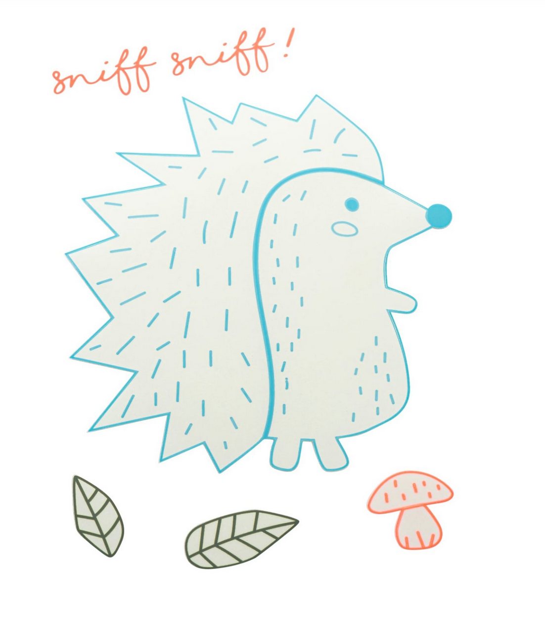 Bügelfolie – fluoreszierender Igel