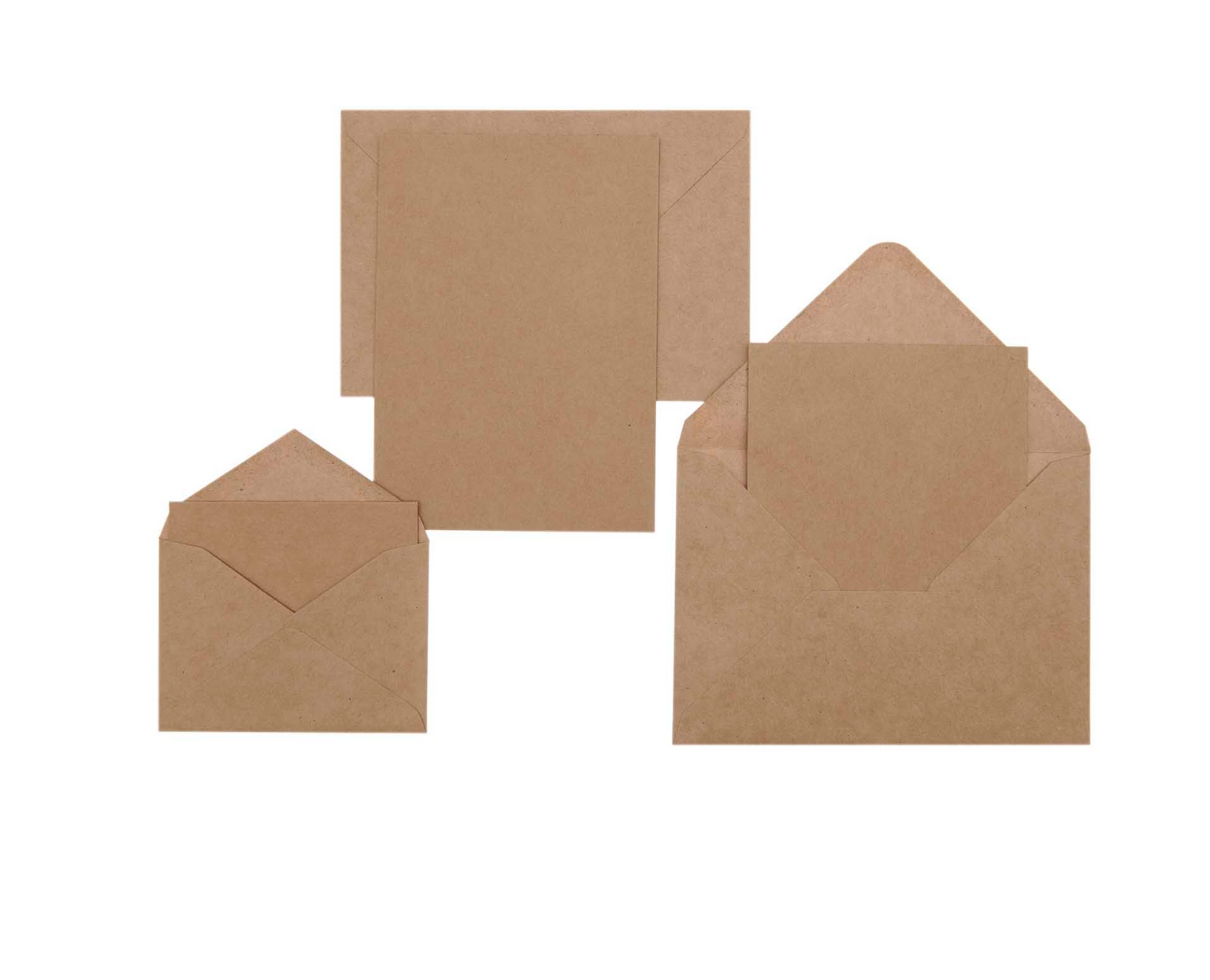 Paper Poetry Kartenset Basic Kraftpapier B6/B6 30teilig