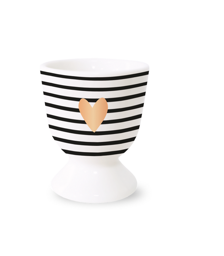 Eierbecher - Herz gold