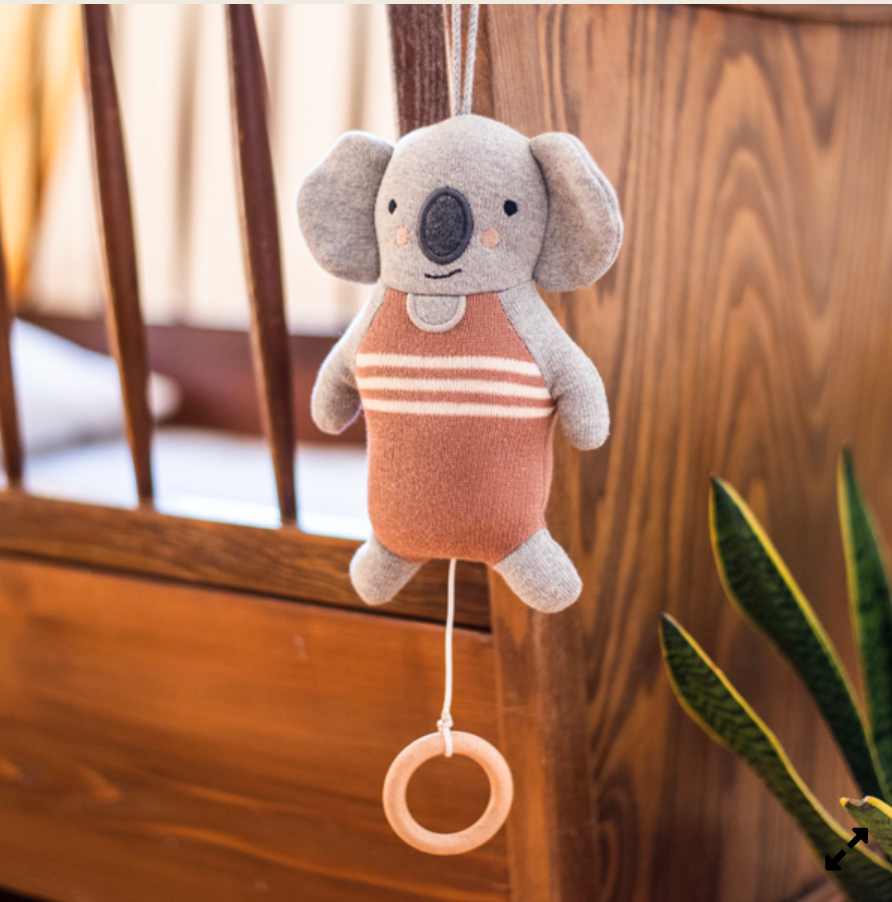 Strickspieluhr Koala, sugar (Melodie: When You Wish Upon a Star“)