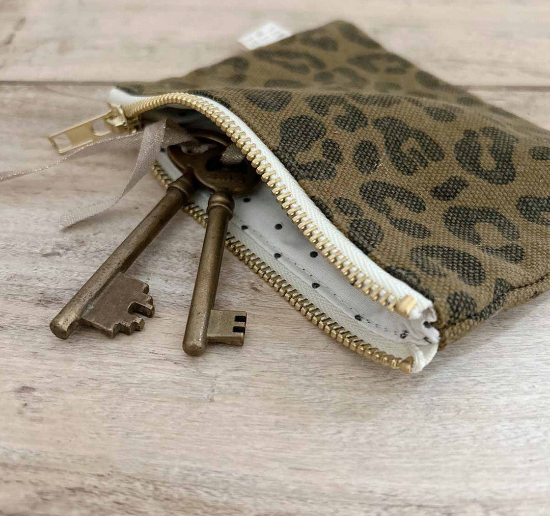 Geldbörse Khaki Leopard Rose in April