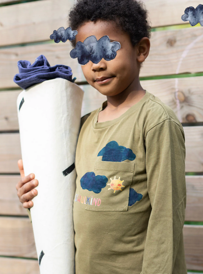 Bügelbilder SET randlos "Regenbogen Schulkind" Halfbird