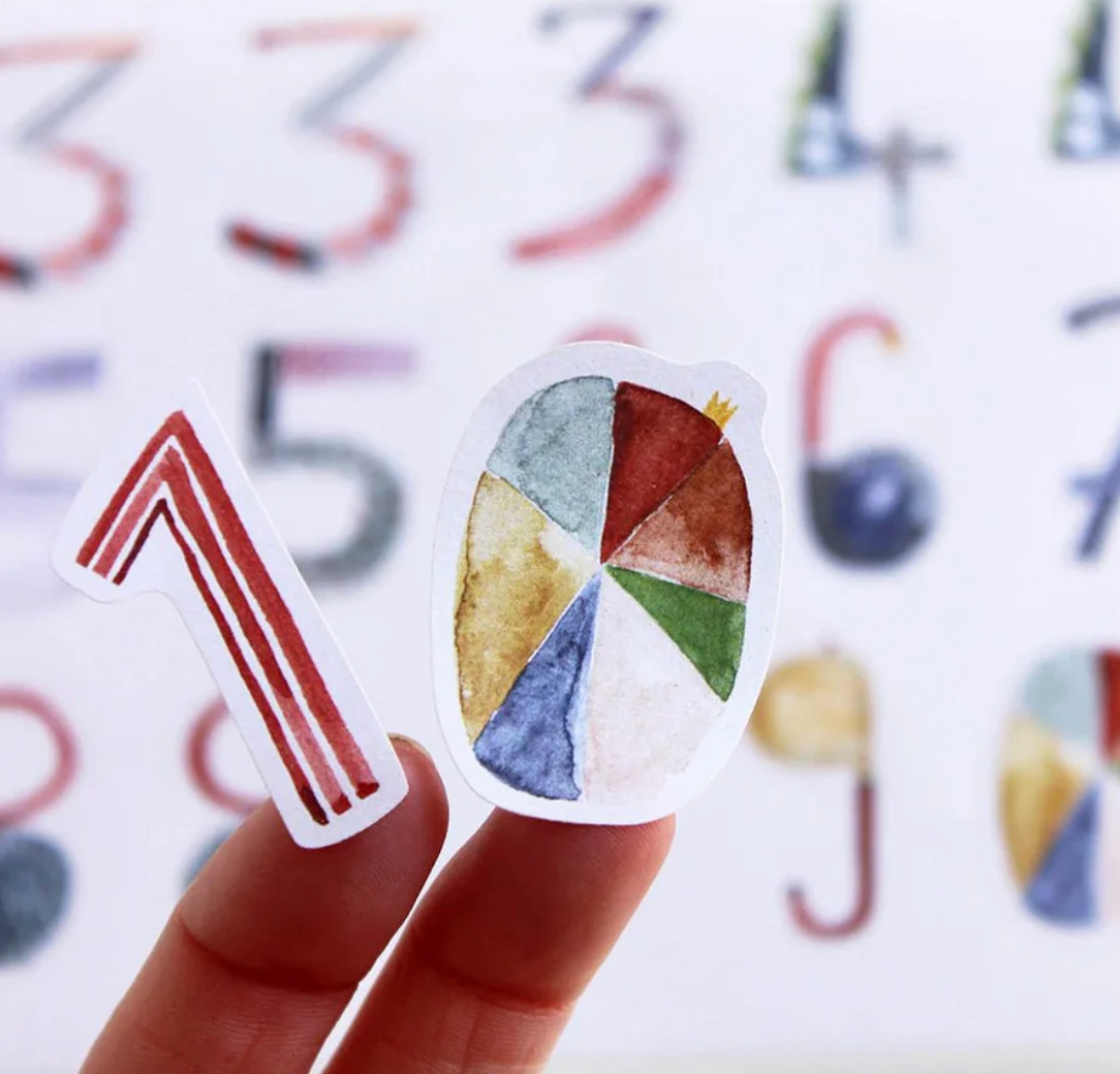 Stickerbogen "Zahlen" Halfbird
