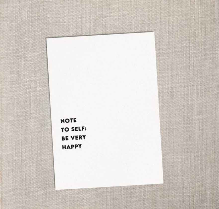 Note to self Postkarte Love is the new Black