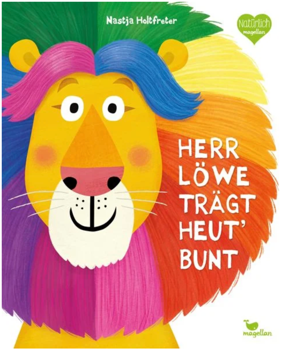 Herr Löwe trägt heut` bunt