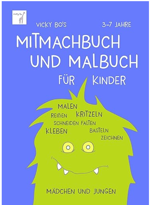 Mitmachbuch und Malbuch ab 3 Jahre