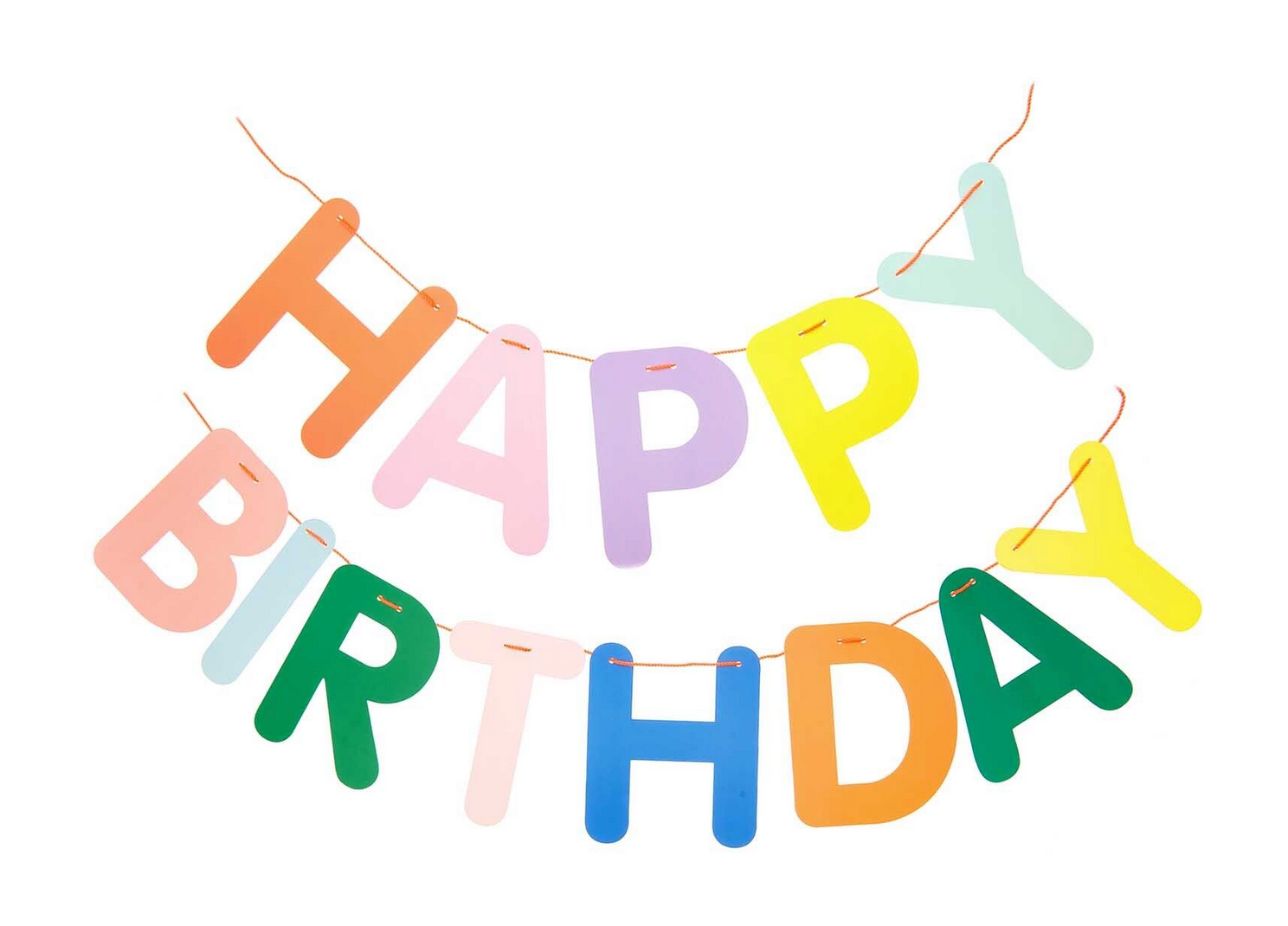 Paper Poetry Girlande Happy Birthday 5m