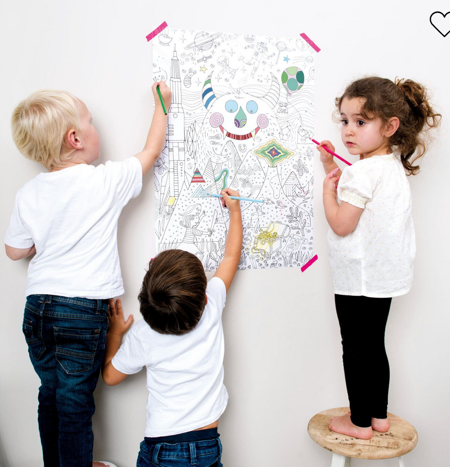 Paper Poetry Poster zum Ausmalen 50x70cm