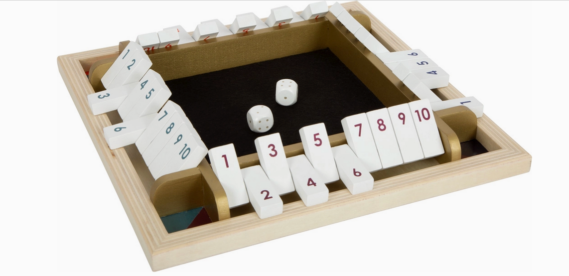 Würfelspiel Shut The Box „Gold Edition” | Holz Smallfoot