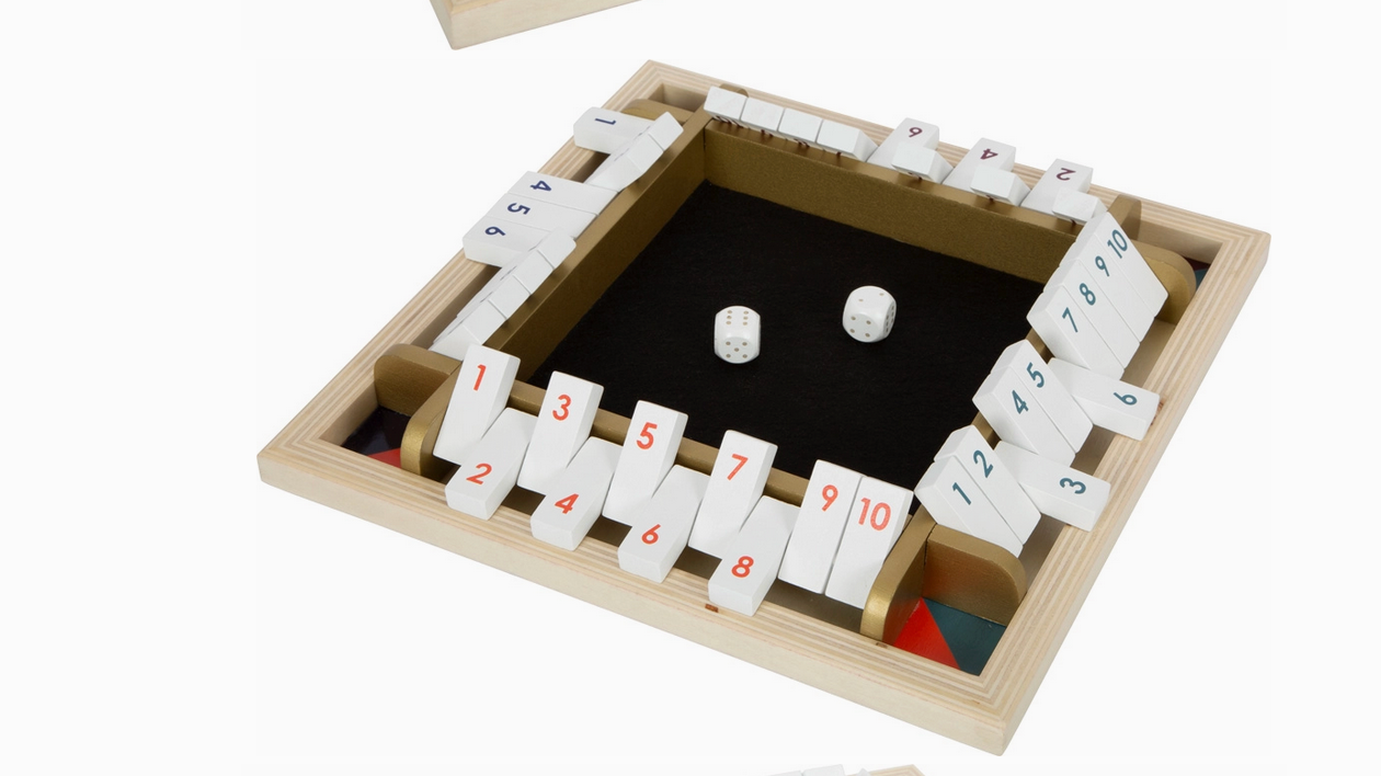 Würfelspiel Shut The Box „Gold Edition” | Holz Smallfoot