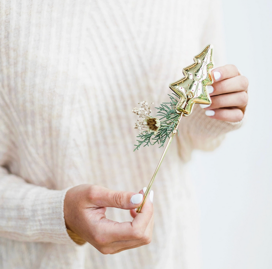 Teesieb Christbaum Gold Bake Affair