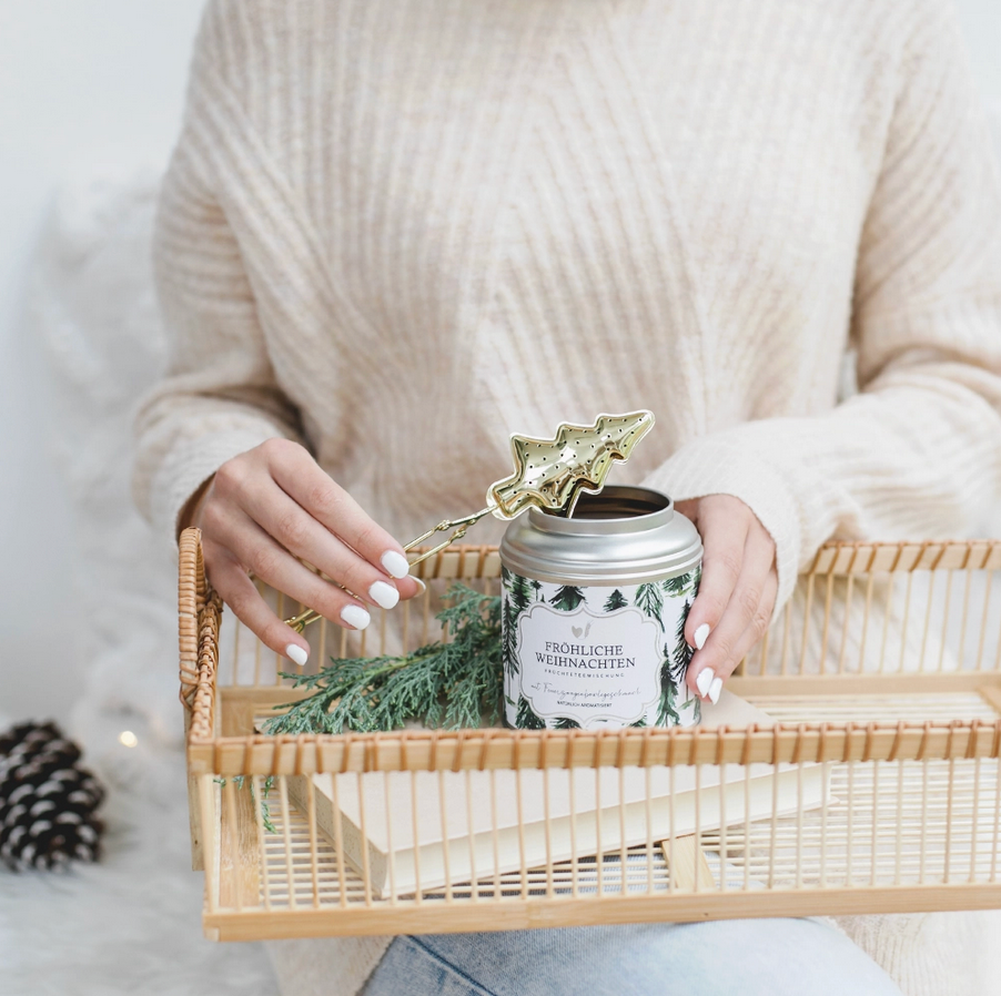 Teesieb Christbaum Gold Bake Affair