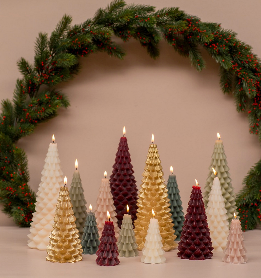 Tannenbaum Kerze Eukalyptus Rustik Lys 6,3x12cm