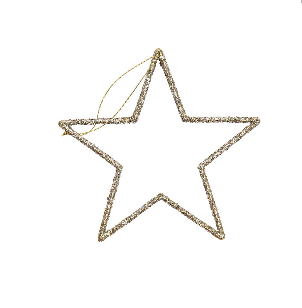 Anhänger Glitter Stern (groß) Rico Design