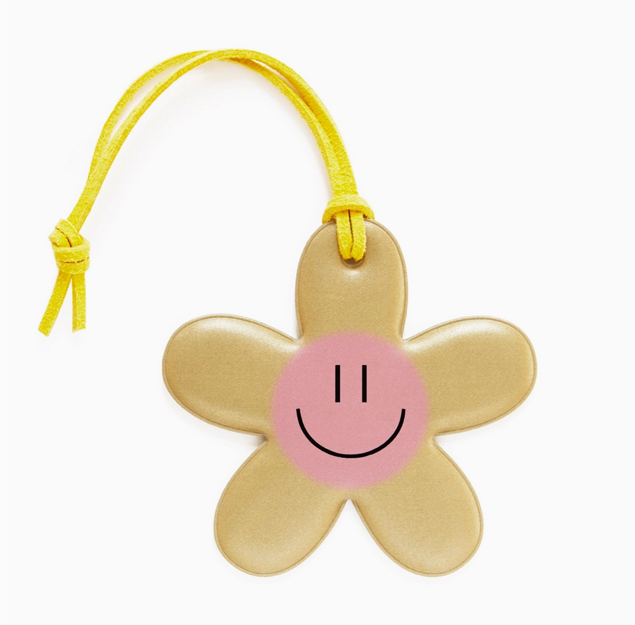 Gelber Happy Flower Reflektor in weicher Form