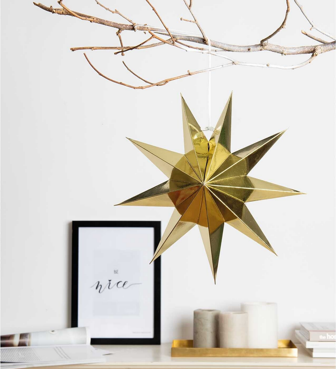 Papierstern auffaltbar 28cm