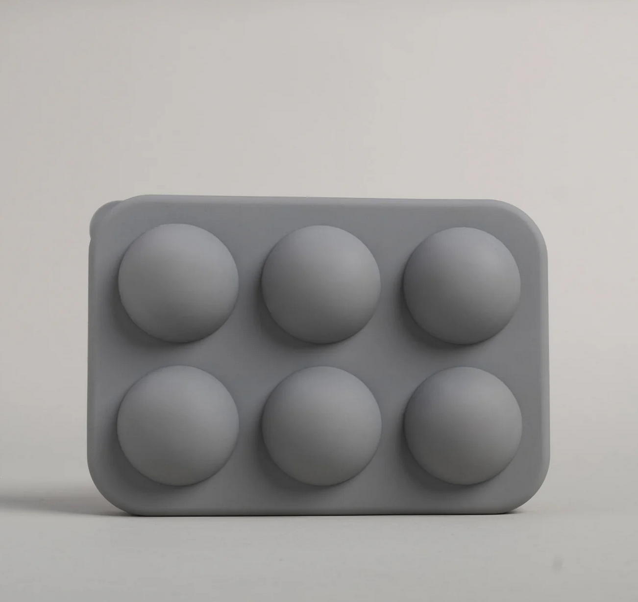 Eiswürfelform Kugel grau