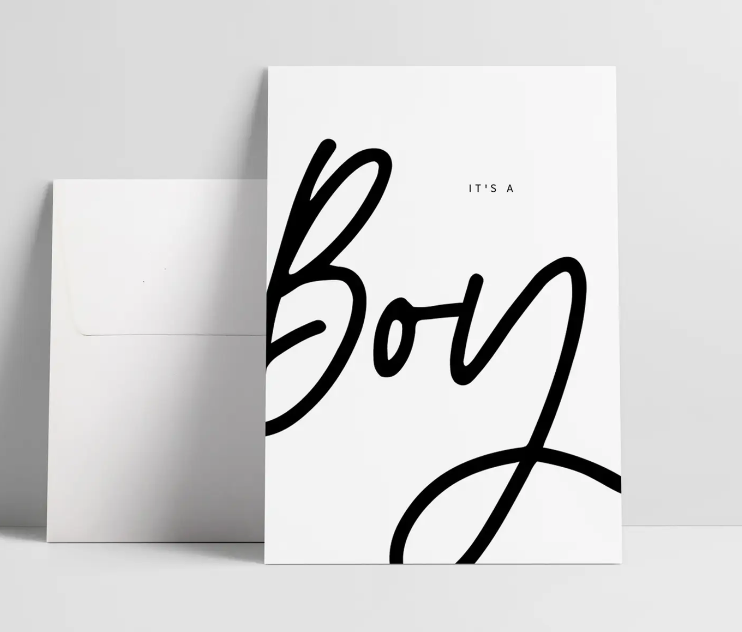 It's a boy Klappkarte Love is the new Black