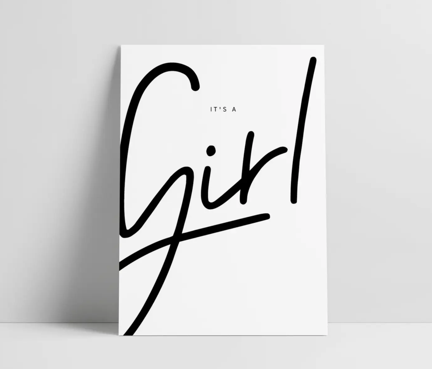 It's a girl Postkarte Love is the new Black