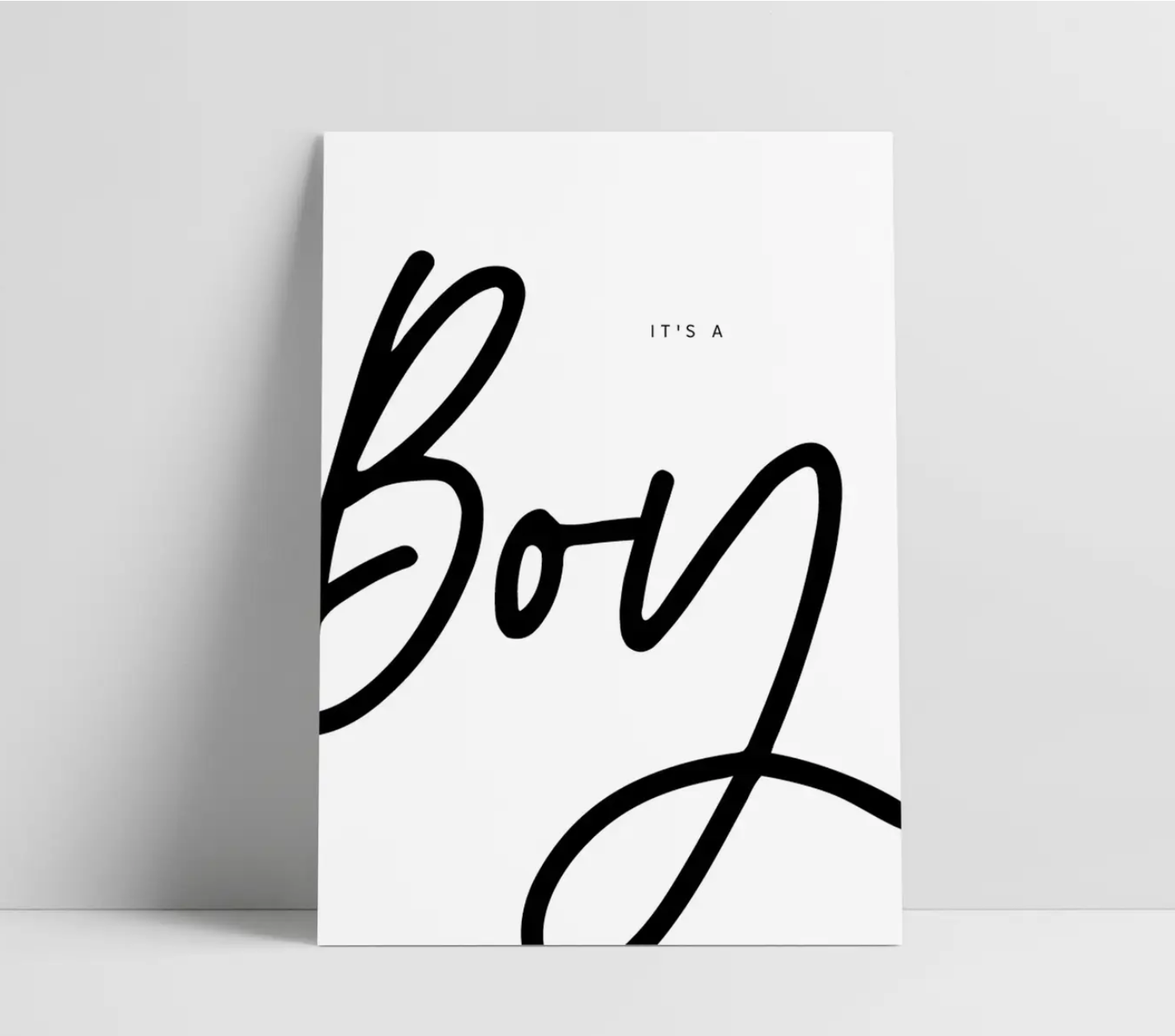 It's a boy Postkarte Love is the new Black