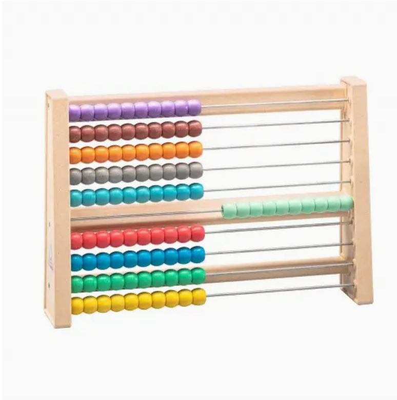 Rechenrahmen in 10 Farben | Zählrahmen Rechenschieber bunt Wissner