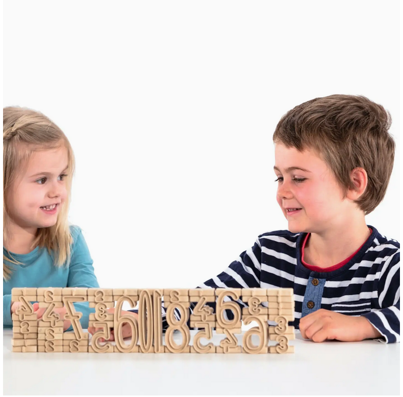 Stapelzahlen 100er Zahlenraum (34 Stück) | Zahlenbausteine Wissner