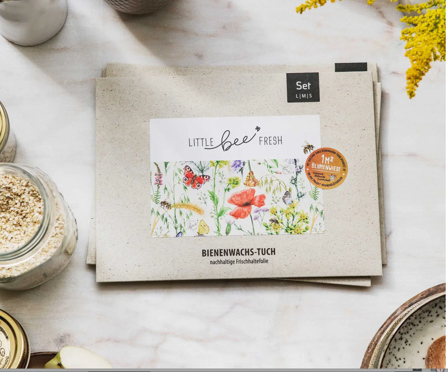 Bio-Bienenwachstuch - Bienentraum "Starter-Set" - S/M/L