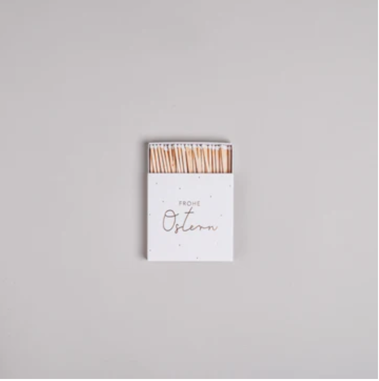 Streichhölzer Frohe Ostern Eulenschnitt