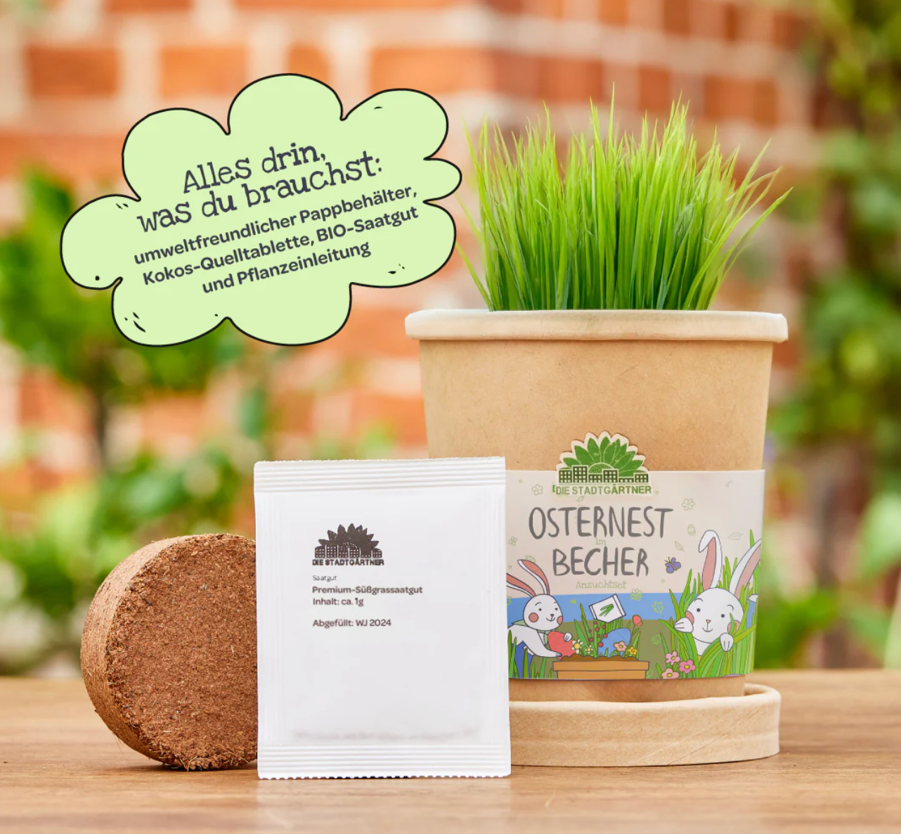 Osternest aus dem Becher