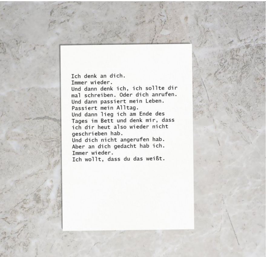 Immer wieder Postkarte Love is the new Black